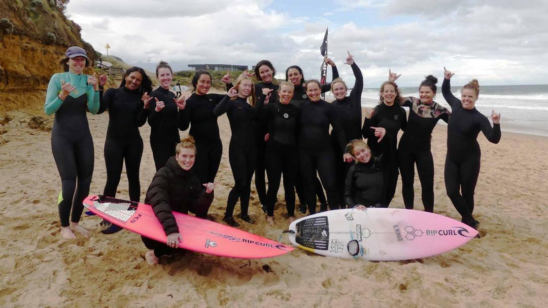 Introducing Surf Her Way Surf Clinics by Surfing Victoria, supported by Rip Curl.